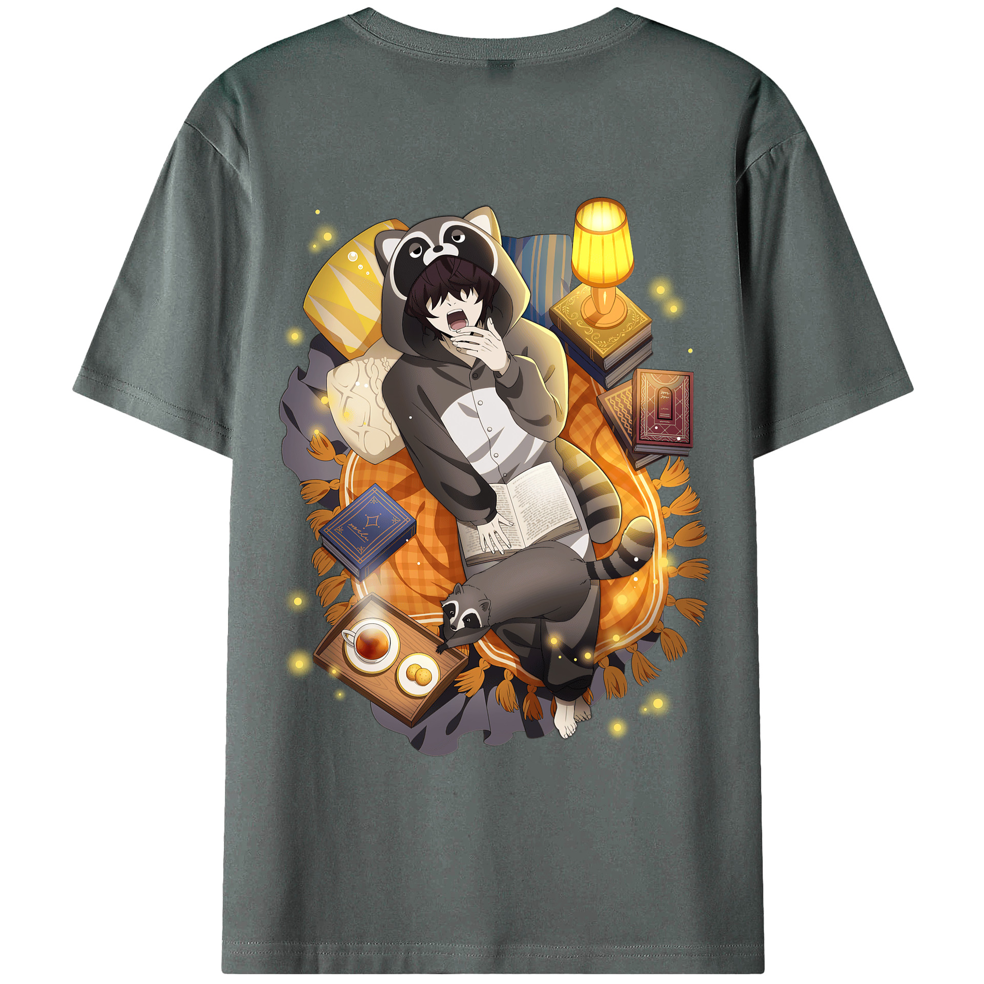 （画像用） 文豪ストレイドッグス Bungo Stray Dogs 綿100％ メンズ半袖Tシャツ（バックプリント） 通気性